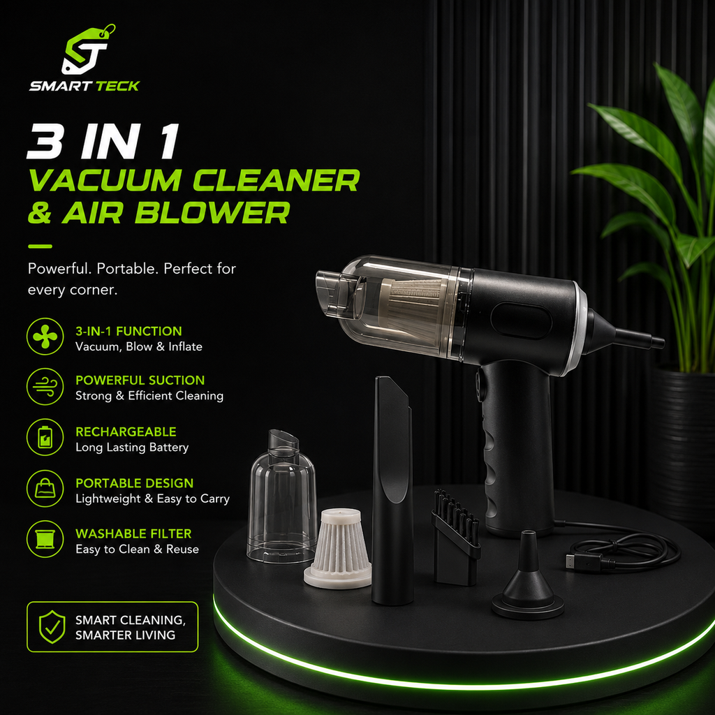 3-in-1 Rechargeable Vacuum Cleaner