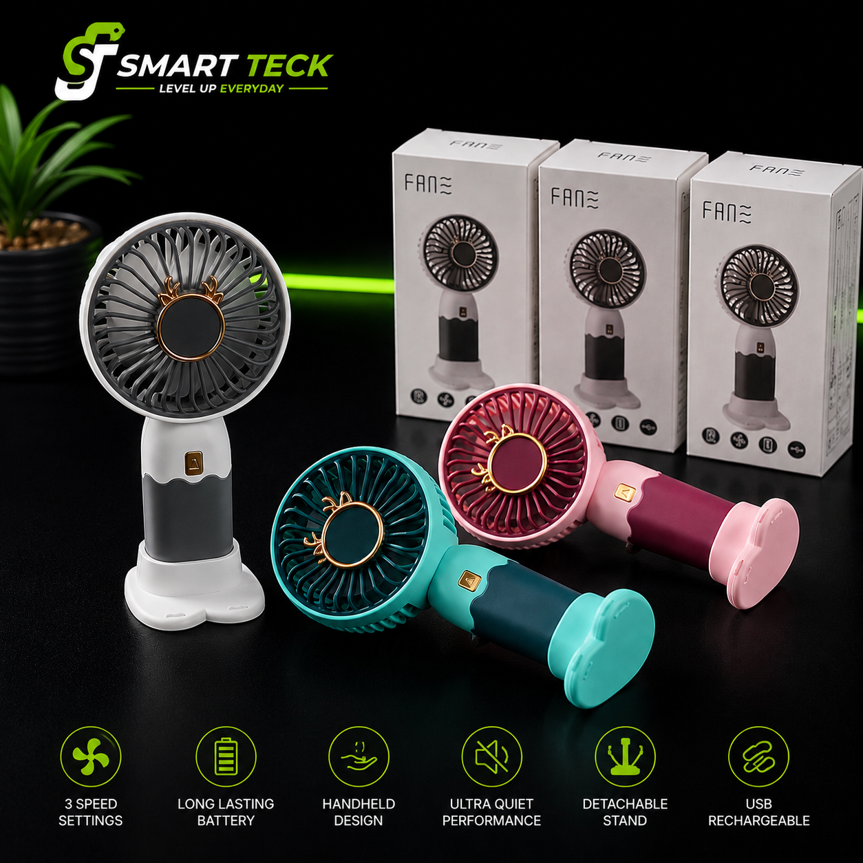 Cute Rechargeable Mini Fan