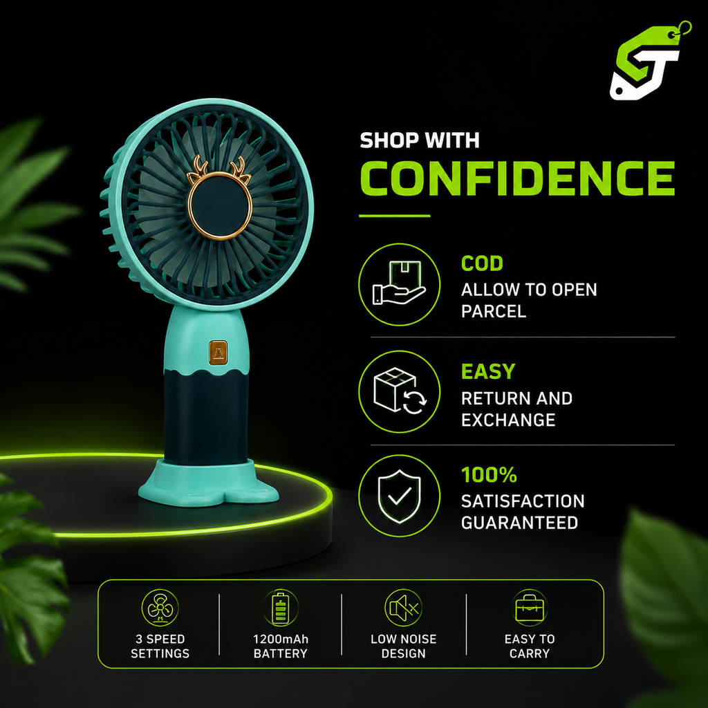Cute Rechargeable Mini Fan