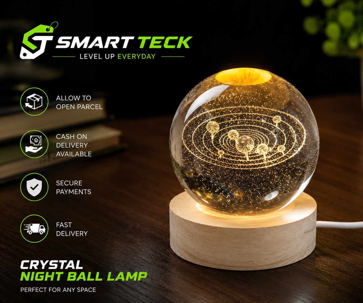 Crystal Night Ball lamp