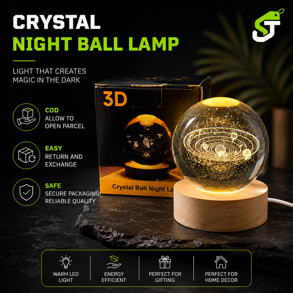 Crystal Night Ball lamp