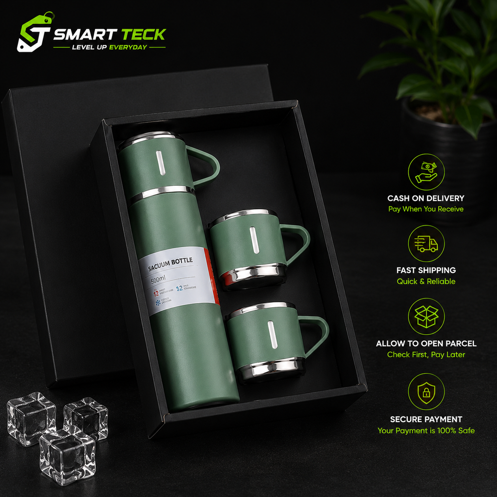 3-in-1 Vacuum Flask Set (500ml)