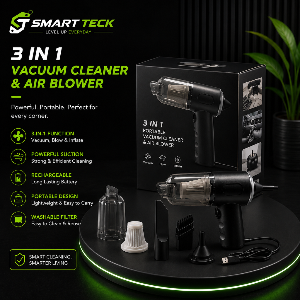 3-in-1 Rechargeable Vacuum Cleaner
