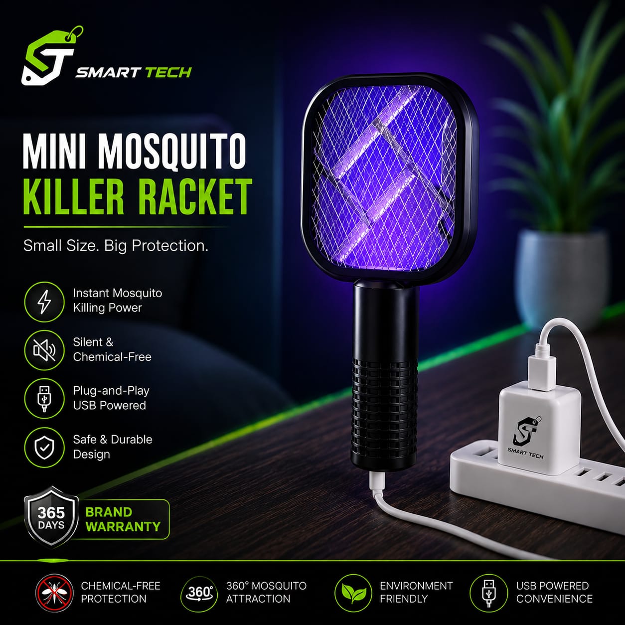 Mini Mosquito Killer Racket
